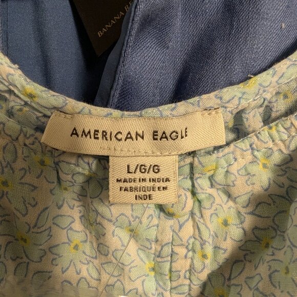 Brand new (with tags) blue tiered dress from American Eagle, size L - Picture 4 of 7